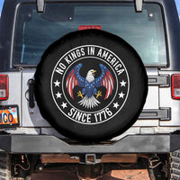 No Kings in America Patriotic Eagle Spare Tire Cover Since 1776 4th of July USA Independence Day