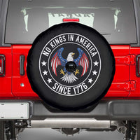 No Kings in America Patriotic Eagle Spare Tire Cover Since 1776 4th of July USA Independence Day