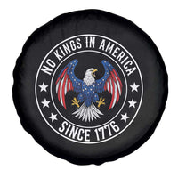 No Kings in America Patriotic Eagle Spare Tire Cover Since 1776 4th of July USA Independence Day