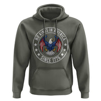No Kings in America Patriotic Eagle Hoodie Since 1776 4th of July USA Independence Day