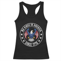 No Kings in America Patriotic Eagle Racerback Tank Top Since 1776 4th of July USA Independence Day
