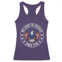 No Kings in America Patriotic Eagle Racerback Tank Top Since 1776 4th of July USA Independence Day