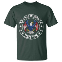 No Kings in America Patriotic Eagle T Shirt Since 1776 4th of July USA Independence Day