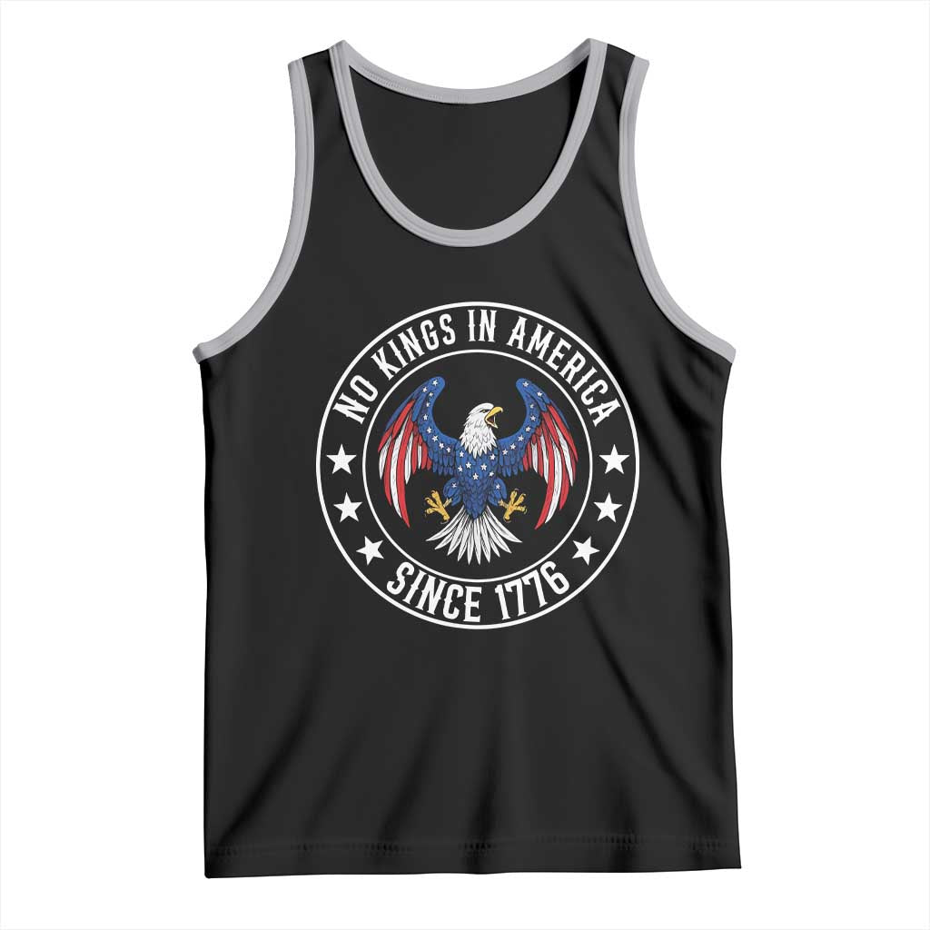No Kings in America Patriotic Eagle Tank Top Since 1776 4th of July USA Independence Day