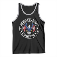 No Kings in America Patriotic Eagle Tank Top Since 1776 4th of July USA Independence Day