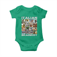 Funny Italian Brainrot Meme Art Baby Onesie Surreal Humor Pop Culture Collage