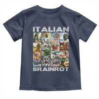 Funny Italian Brainrot Meme Art Toddler T Shirt Surreal Humor Pop Culture Collage