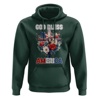 God Bless America Hoodie US Flag Christian Cross Religious Faith - Wonder Print Shop