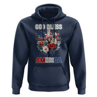God Bless America Hoodie US Flag Christian Cross Religious Faith - Wonder Print Shop