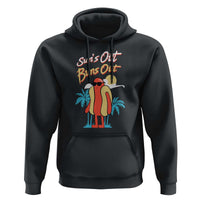 Summer Vibe Hoodie Sun's Out Buns Out Funny Hotdog BBQ Party - Wonder Print Shop