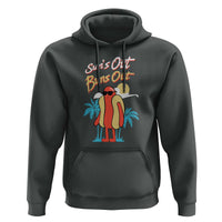 Summer Vibe Hoodie Sun's Out Buns Out Funny Hotdog BBQ Party - Wonder Print Shop