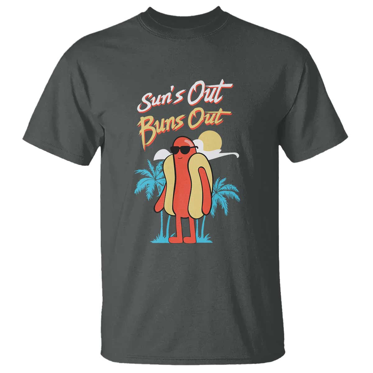 Summer Vibe T Shirt Sun's Out Buns Out Funny Hotdog BBQ Party - Wonder Print Shop