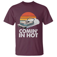 Summer Vibe T Shirt Comin' In Hot Poontoon Boat - Wonder Print Shop
