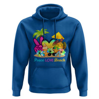 Tropical Summer Vibe Hoodie Peace Love Beach - Wonder Print Shop