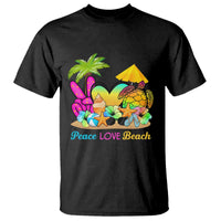 Tropical Summer Vibe T Shirt Peace Love Beach - Wonder Print Shop