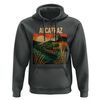 Alligator Alcatraz Hoodie Retro Florida Swamp Political Prison - Wonder Print Shop