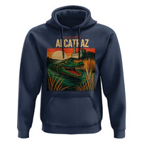 Alligator Alcatraz Hoodie Retro Florida Swamp Political Prison - Wonder Print Shop
