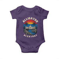 Alligator Alcatraz Political Baby Onesie Florida Prison State Retro Sunset - Wonder Print Shop