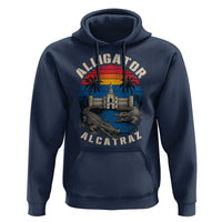 Alligator Alcatraz Political Hoodie Florida Prison State Retro Sunset - Wonder Print Shop