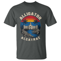 Alligator Alcatraz Political T Shirt Florida Prison State Retro Sunset - Wonder Print Shop