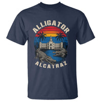 Alligator Alcatraz Political T Shirt Florida Prison State Retro Sunset - Wonder Print Shop