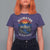 Alligator Alcatraz Political T Shirt For Women Florida Prison State Retro Sunset - Wonder Print Shop