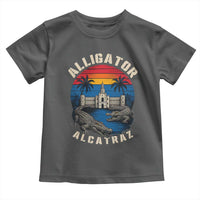 Alligator Alcatraz Political Toddler T Shirt Florida Prison State Retro Sunset - Wonder Print Shop