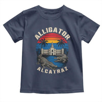 Alligator Alcatraz Political Toddler T Shirt Florida Prison State Retro Sunset - Wonder Print Shop