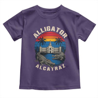 Alligator Alcatraz Political Toddler T Shirt Florida Prison State Retro Sunset - Wonder Print Shop