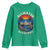 Alligator Alcatraz Political Youth Sweatshirt Florida Prison State Retro Sunset - Wonder Print Shop