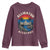 Alligator Alcatraz Political Youth Sweatshirt Florida Prison State Retro Sunset - Wonder Print Shop