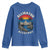 Alligator Alcatraz Political Youth Sweatshirt Florida Prison State Retro Sunset - Wonder Print Shop