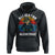 Alligator Alcatraz Florida Hoodie Funny Gator Cop Political Humor Retro Sunset - Wonder Print Shop