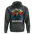 Alligator Alcatraz Florida Hoodie Funny Gator Cop Political Humor Retro Sunset - Wonder Print Shop