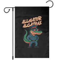 Alligator Alcatraz Political Garden Flag Funny Florida Gator Cop with Attitude - Wonder Print Shop