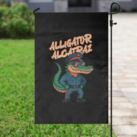Alligator Alcatraz Political Garden Flag Funny Florida Gator Cop with Attitude - Wonder Print Shop