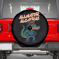 Alligator Alcatraz Political Spare Tire Cover Funny Florida Gator Cop with Attitude - Wonder Print Shop