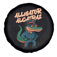 Alligator Alcatraz Political Spare Tire Cover Funny Florida Gator Cop with Attitude - Wonder Print Shop