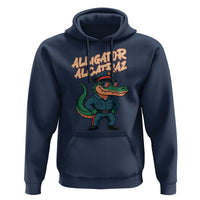 Alligator Alcatraz Political Hoodie Funny Florida Gator Cop with Attitude - Wonder Print Shop