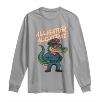 Alligator Alcatraz Political Long Sleeve Shirt Funny Florida Gator Cop with Attitude - Wonder Print Shop