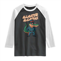 Alligator Alcatraz Political Raglan Shirt Funny Florida Gator Cop with Attitude - Wonder Print Shop