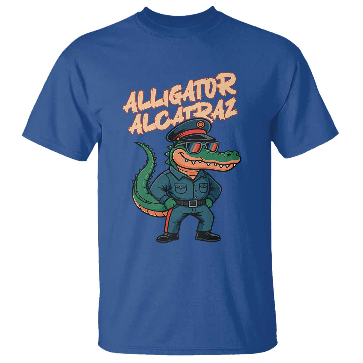 Alligator Alcatraz Political T Shirt Funny Florida Gator Cop with Attitude - Wonder Print Shop