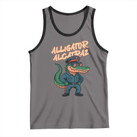Alligator Alcatraz Political Tank Top Funny Florida Gator Cop with Attitude - Wonder Print Shop