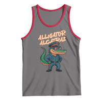 Alligator Alcatraz Political Tank Top Funny Florida Gator Cop with Attitude - Wonder Print Shop