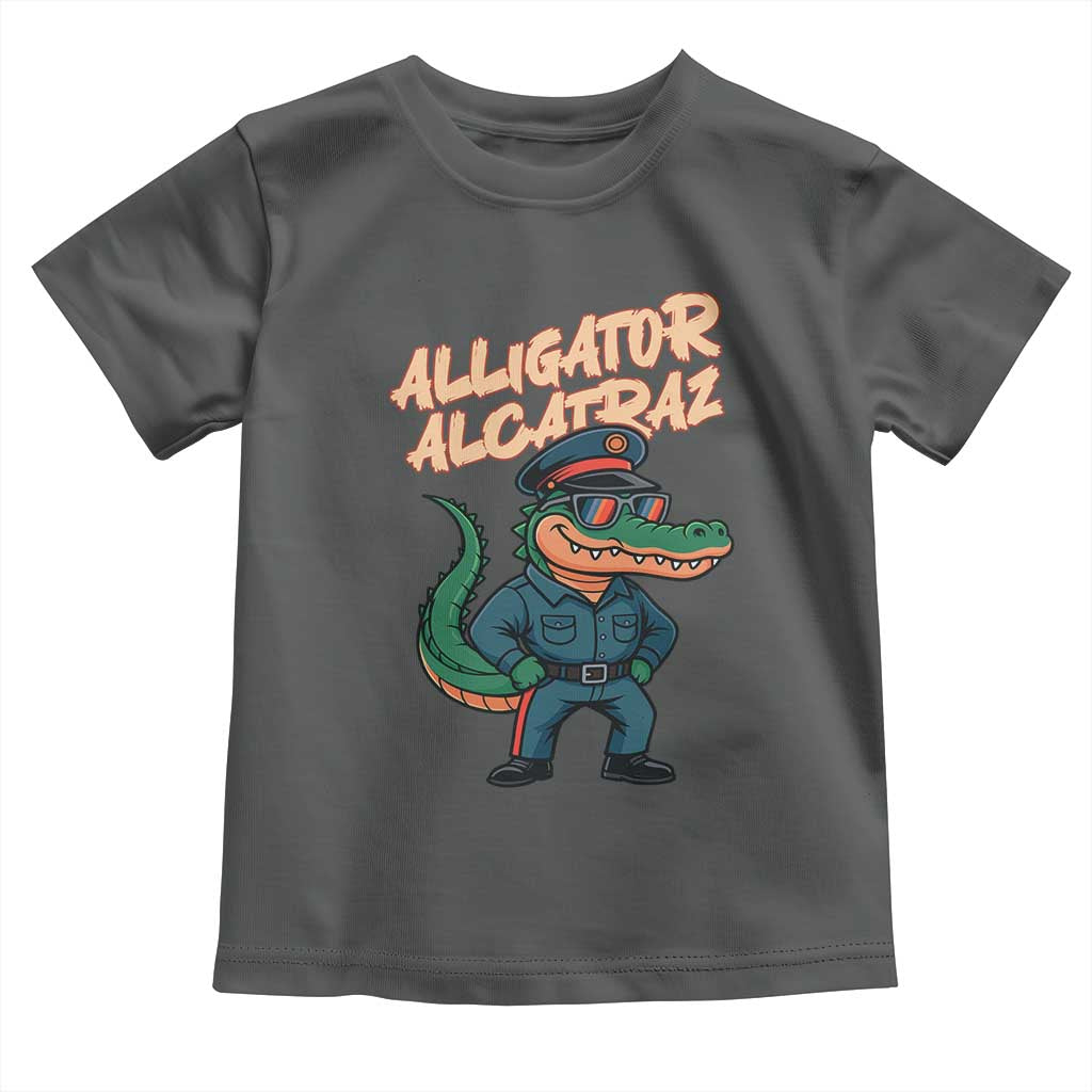 Alligator Alcatraz Political Toddler T Shirt Funny Florida Gator Cop with Attitude - Wonder Print Shop
