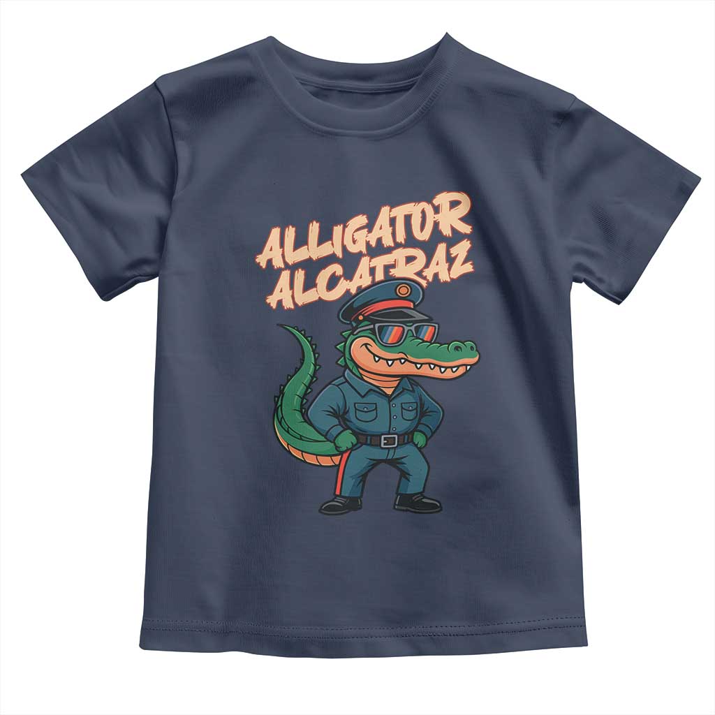 Alligator Alcatraz Political Toddler T Shirt Funny Florida Gator Cop with Attitude - Wonder Print Shop
