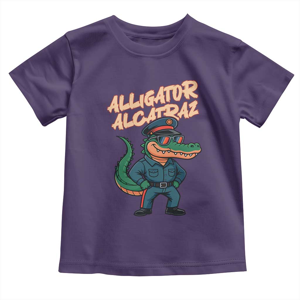 Alligator Alcatraz Political Toddler T Shirt Funny Florida Gator Cop with Attitude - Wonder Print Shop
