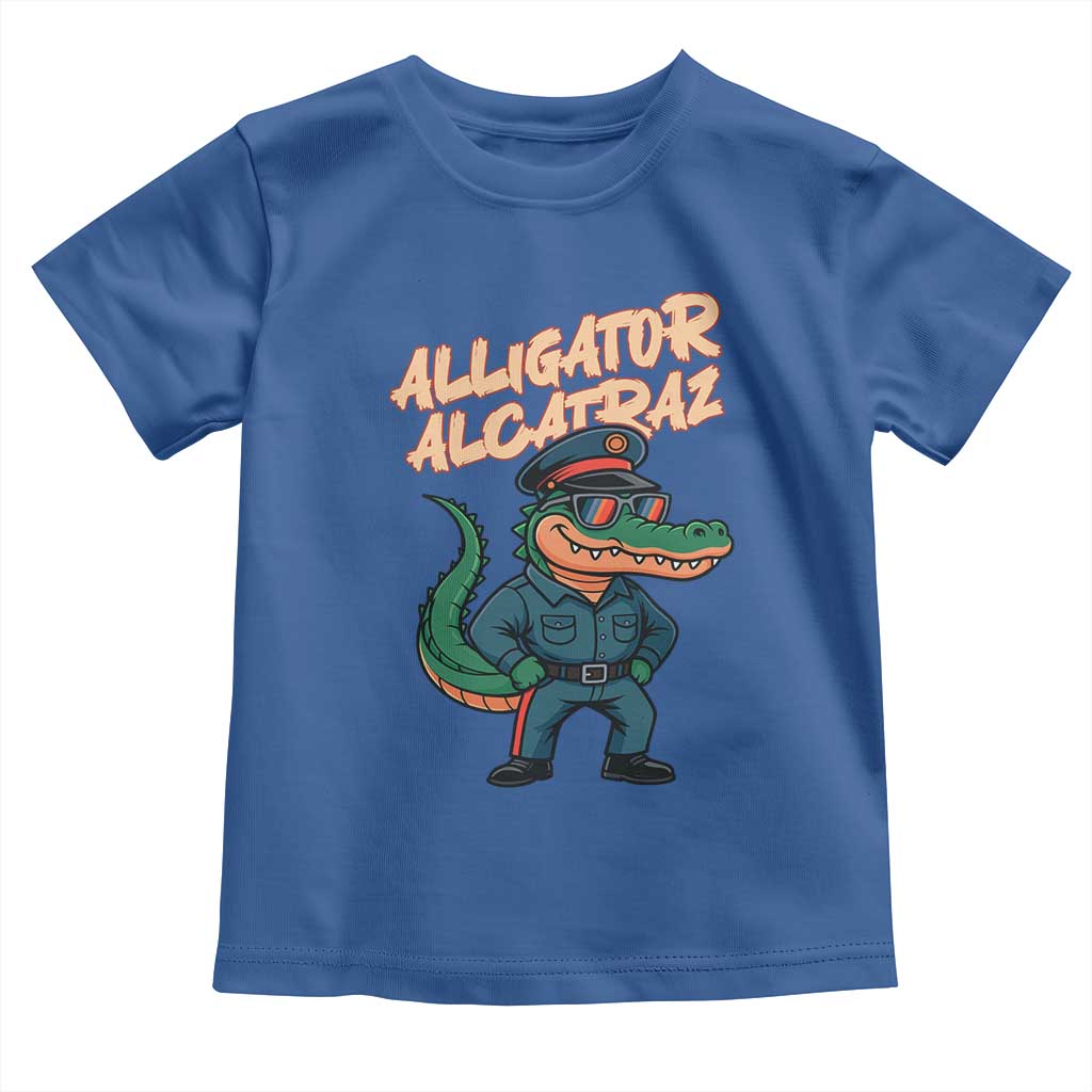 Alligator Alcatraz Political Toddler T Shirt Funny Florida Gator Cop with Attitude - Wonder Print Shop