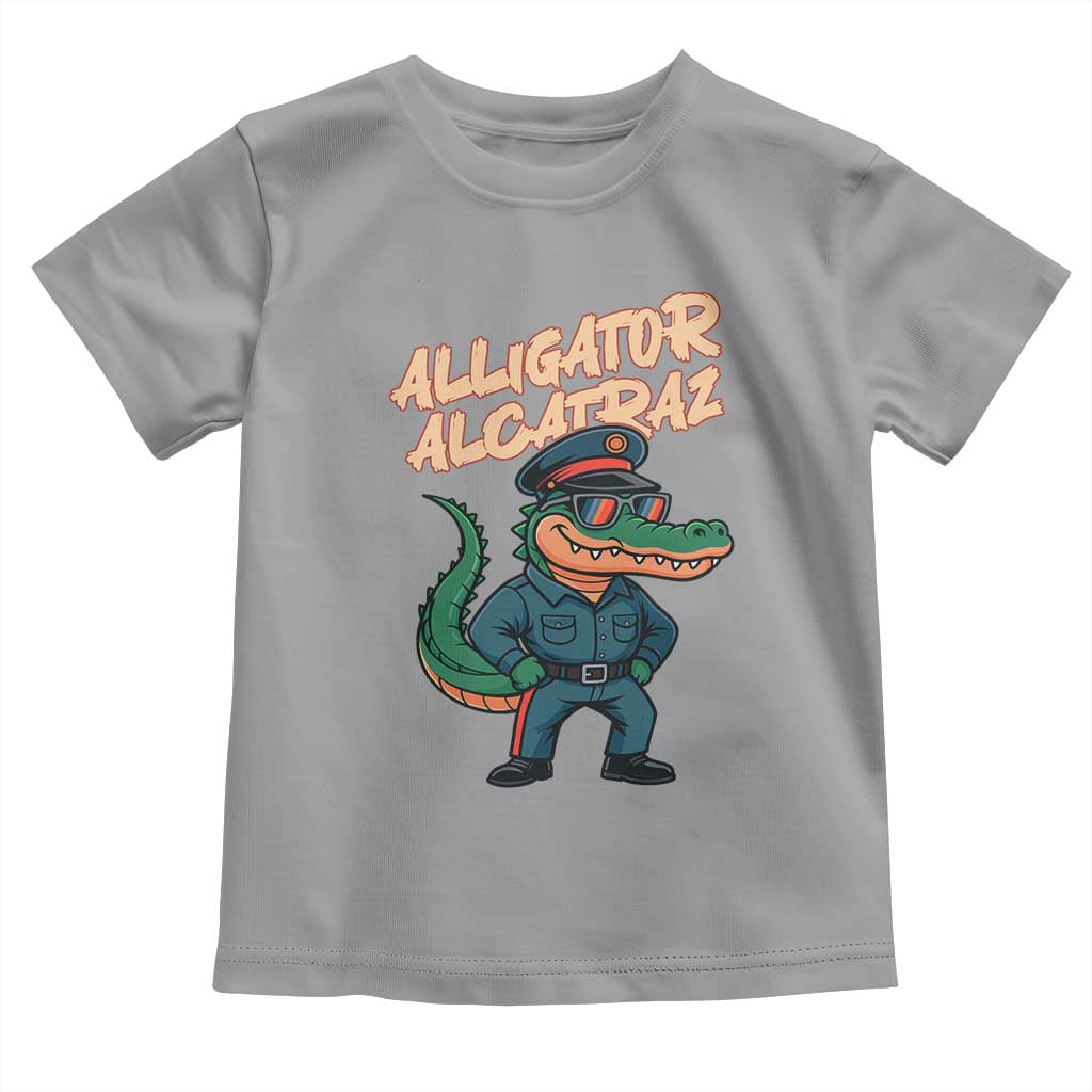 Alligator Alcatraz Political Toddler T Shirt Funny Florida Gator Cop with Attitude - Wonder Print Shop