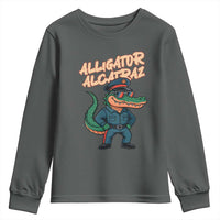 Alligator Alcatraz Political Youth Sweatshirt Funny Florida Gator Cop with Attitude - Wonder Print Shop